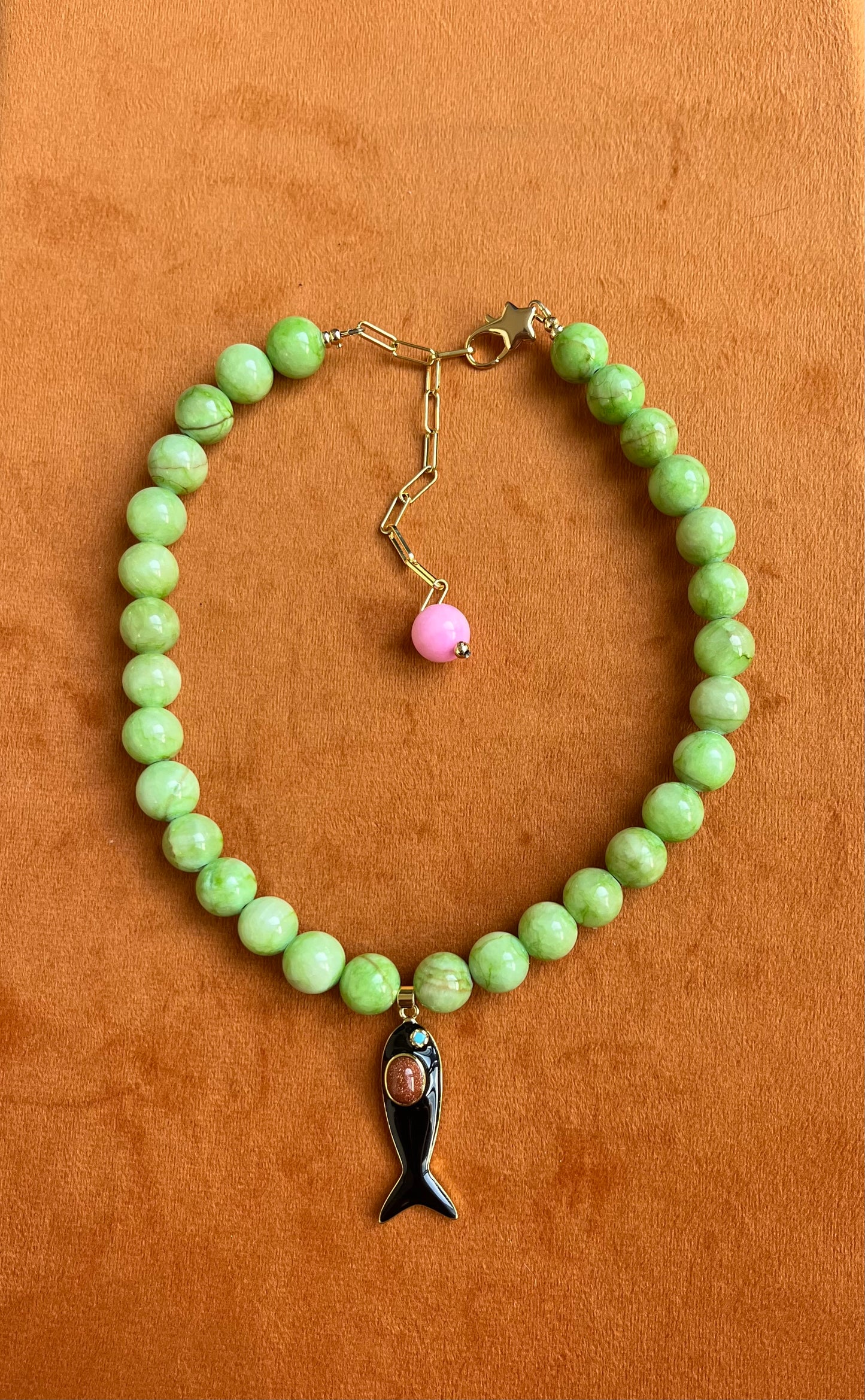 Shimmy necklace (Green)