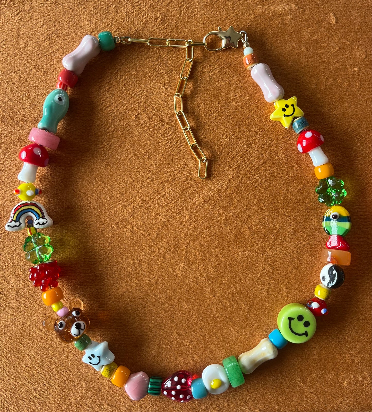 Adults lucky charm necklace