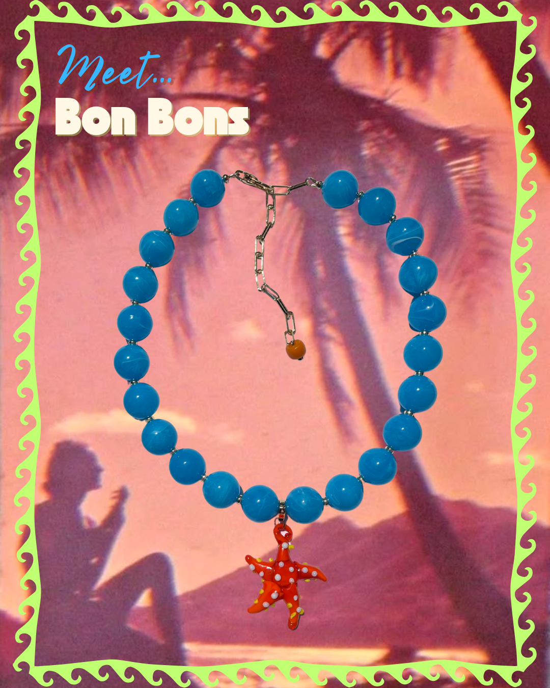 Bon Bons necklace 🩵