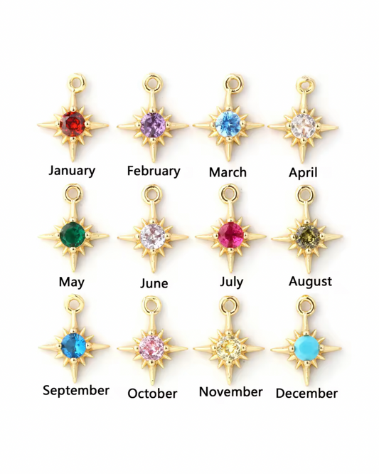 Birthstone charms