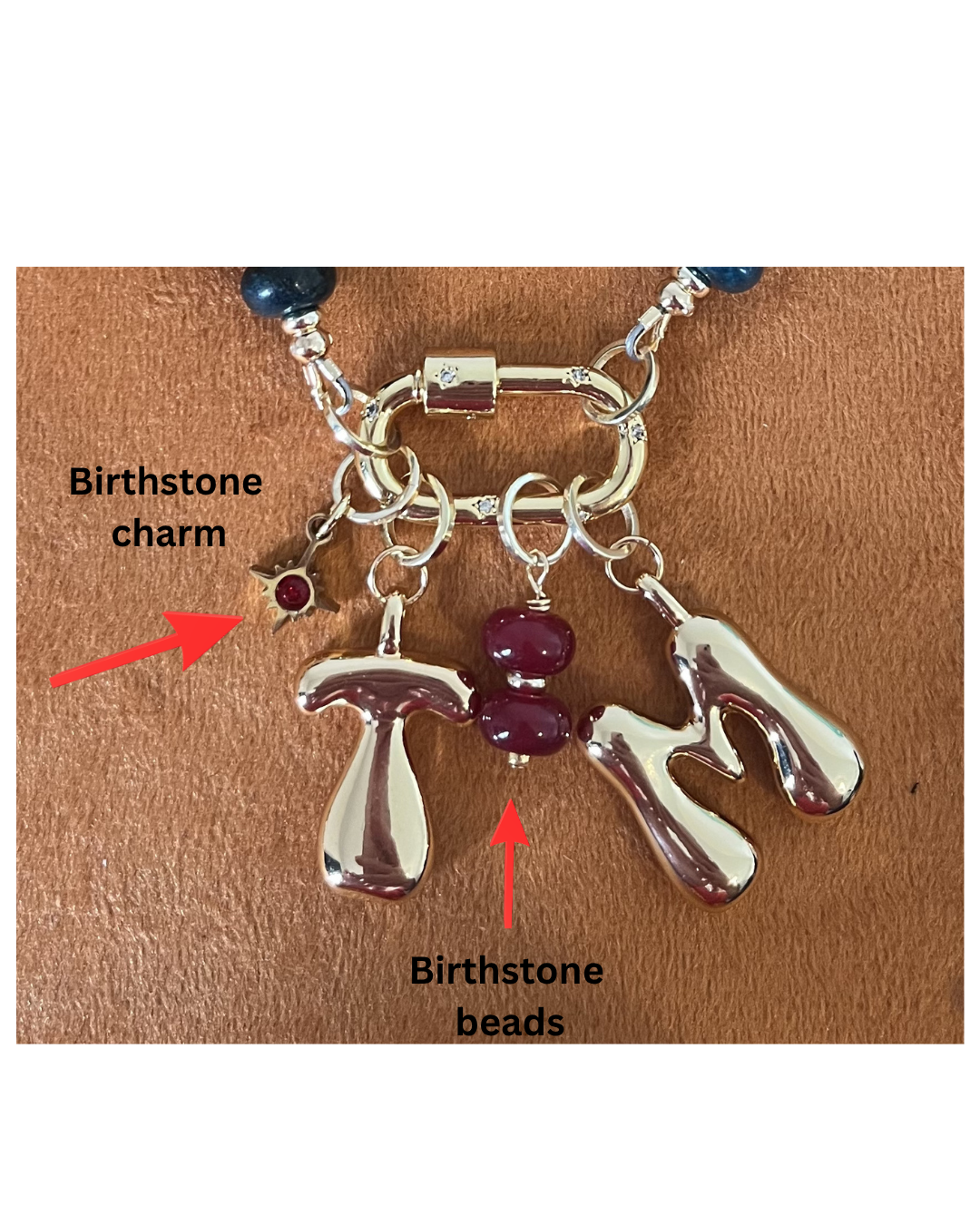 Birthstone charms